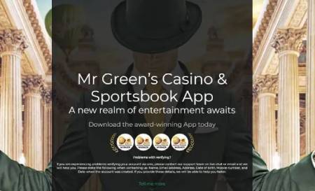 Mobile apps for both Android and iOS at Mr Green