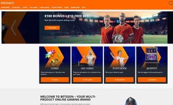 Betsson homepage