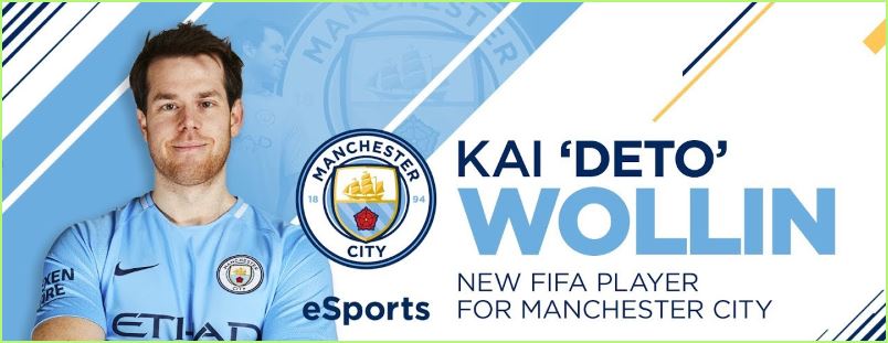 Manchester City signs Kai 'Deto' Wollin esports bets